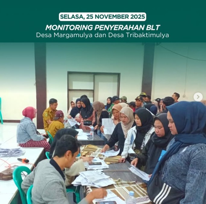monitoring-penyerahan-bantuan-langsung-tunai-blt-di-desa-margamulya-dan-desa-tribaktimulya
